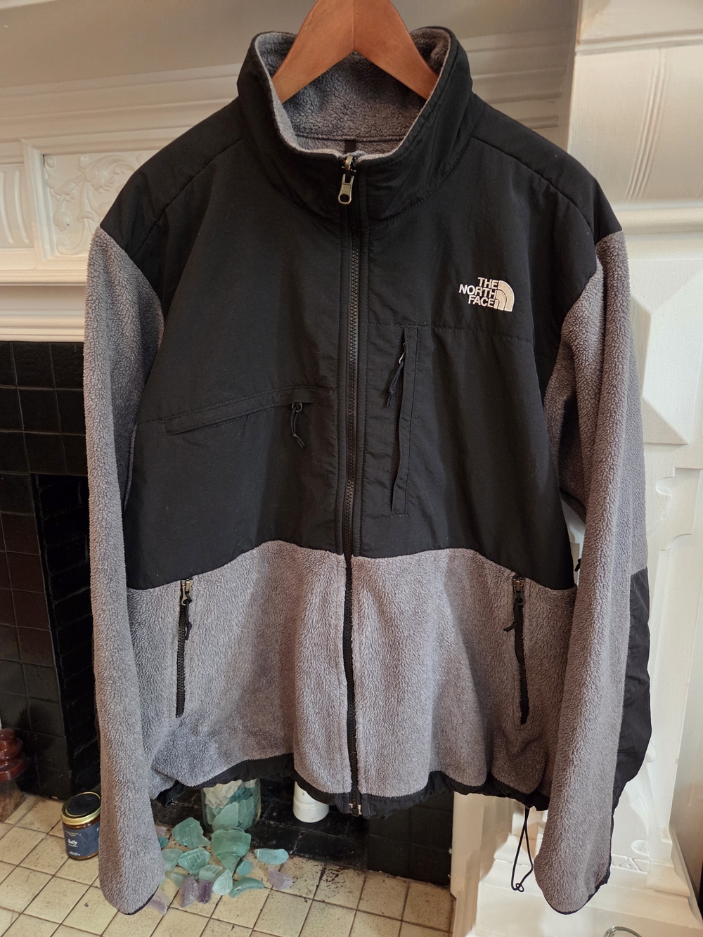 The North Face Denali Polartec fleece jacket - XL Men's Grey with black panels